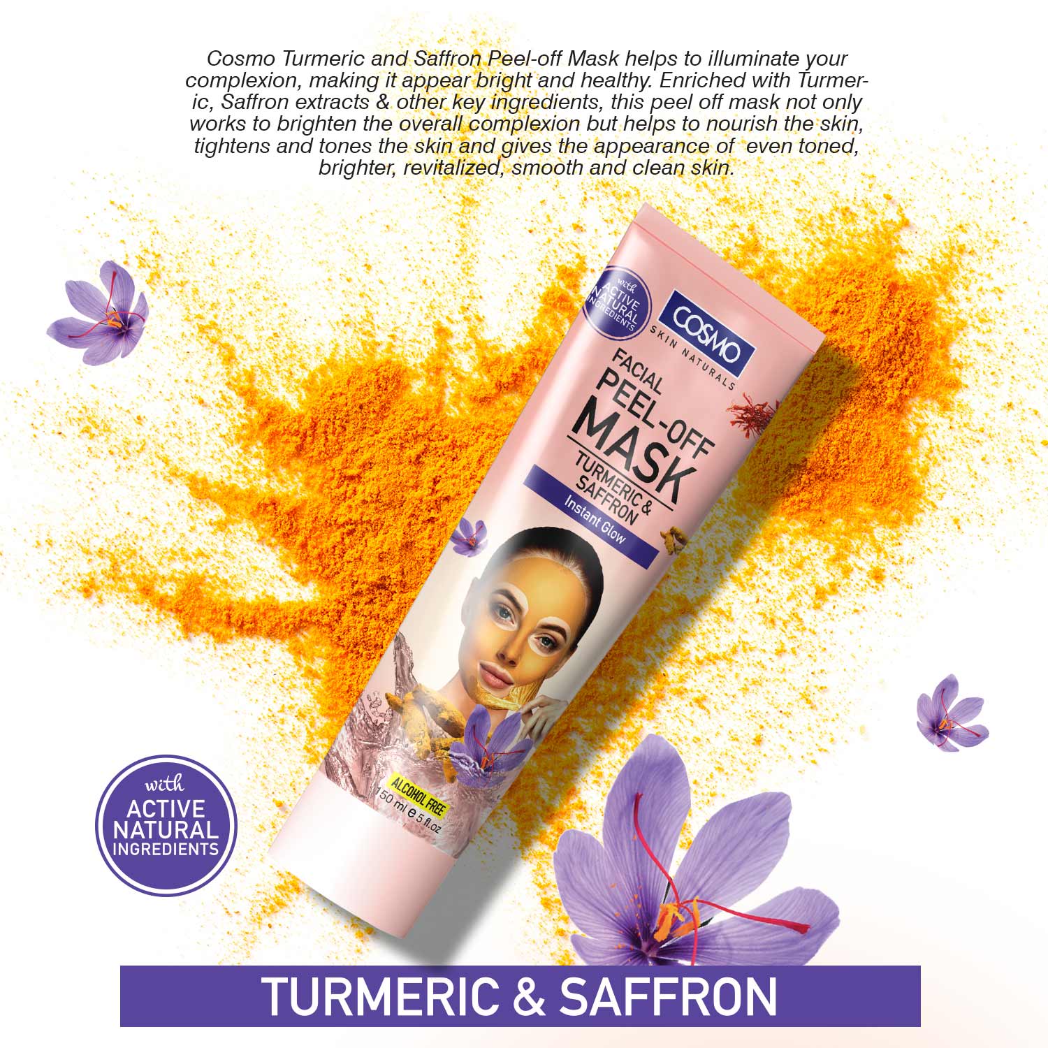 Turmeric Saffron Peel-Off Mask